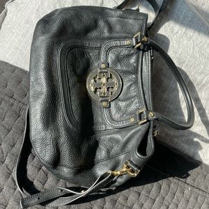 Tory Burch Black Amanda Hobo Bag